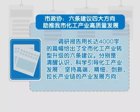 六條建議四大方向 市政協建言助推我市化工新材料產業高質量發展